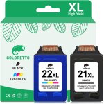 Tea - 21xl 22xl cartouches encre remanufacturées pour hp cartouche 21 22 noir et couleur deskjet 3910 ... Tea - 21xl 22xl cartouches encre remanufacturées pour hp cartouche 21 22 noir et couleur deskjet 3910 ...
