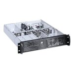 Techly industrial 19  rack chassis - rack - montable - 2u - atx 350 watt (atx / ps / 2) - noir - usb