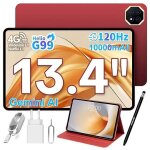 Teclast t65 plus tablette 13. 4 pouces ecran 120hz, helio g99 2. 2ghz gaming, dual sim 4g lte, 10000mah ...