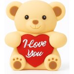 Teddy cl� usb 16 go avec c?ur - i love you - design romantique pour hommes, femmes, petit ami ou petite ...