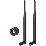 Teeaw - antenne wifi 6dbi mimo rp - sma bi - bande 2. 4ghz 5. 8ghz omnidirectionnelle pour carte mere ...