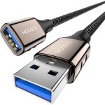 Teeaw - cble rallonge usb 3. 0 2m, cble usb a mle vers a femelle, cble extension 5gbps pour pc, ordinateur ...