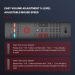 T�l�commande � air mouse sans fil 2. 4g, 34 touches, 6 axes, gyroscope, commande vocale g40s, accessoires ...