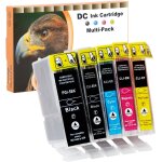 Teppa - 5x cartouches d'impression compatible pour canon pgi - 5 cli - 8 pour canon pixma ip5200r ip5300 ...