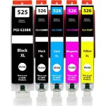 Teppa - - compatible pour canon 525 526 pgi - 525 cli - 526 cartouches d'encre pour pixma ix6550 mx715 ...