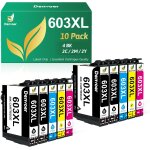 Teppa - cartouche 603xl compatible pour epson 603 603xl cartouche pour epson expression home xp2100 xp2150 ...