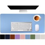 Teppd - mousepad bleu clair grand tapis de souris 90x43 cmtapis tapis de bureau xxl tapis ordinateur ...