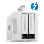Terramaster d2 thunderbolt 3 (40gbit / s) botier 2 baies pour disques durs externes, compatible avec ...