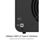 Terramaster d4 - 320 botier de disque dur externe - 4 baies usb 3. 2 gen2 10gbps type - c stockage usb ...