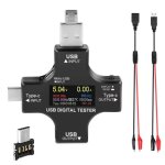 Testeur usb c, testeur usb type c 2 en 1, écran couleur ips, multimètre numérique, tension, courant, ... Testeur usb c, testeur usb type c 2 en 1, écran couleur ips, multimètre numérique, tension, courant, ...