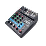 Teyun - microphone  effets statiques, son a4, console assad, usb, audio, centre commercial, ktv, 4 canaux, ...