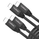 Thef - cble usb c vers usb c 100w 2m (lot de 2), pd 5a charge rapide cble usb 3. 2 gen 2x2 20gbps data ...