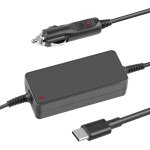 Thef - chargeur de voiture usb c 90w, adaptateur de type c 12 v - 24 v pour microsoft surface 4 3 pro ...