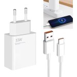 Thef - chargeur xiaomi 33w charge rapide, chargeur pour tlphones portableset cble usb c 2m 6a mi turbo, ...