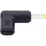 Thef - usb 3. 1 type c usb - c femelle à dc 12v 4. 0x1. 7mm adaptateur de prise 90 degrés angle pd simulateur ... Thef - usb 3. 1 type c usb - c femelle à dc 12v 4. 0x1. 7mm adaptateur de prise 90 degrés angle pd simulateur ...