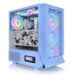 Boitier pc moyen tour e - atx thermaltake ceres 330 tg rgb avec panneau vitr� - bleu