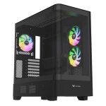 Thermaltake view 290 tg case pc midi tower nero argb vetro temperato