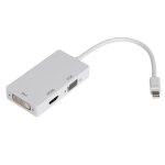 Thunderbolt / mini displayport adaptateur hdmi / dvi / vga 3in1