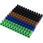 Tianyi - lot de 10 bornes de chandelier 12 broches 1, 5 - 2, 5 mm sparables multicolore
