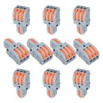 Tianyi - 10 connexions ternimal, pince de connexion 1 - in 3 - out, avec levier, connecteur de câble, ... Tianyi - 10 connexions ternimal, pince de connexion 1 - in 3 - out, avec levier, connecteur de câble, ...