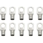 Tianyi - lot de 10 cosses de câble tubulaire m8, 16 mm, cosses à anneau, en cuivre étamé non isolé sc16 ... Tianyi - lot de 10 cosses de câble tubulaire m8, 16 mm, cosses à anneau, en cuivre étamé non isolé sc16 ...
