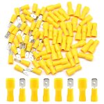 Tianyi - 100 pièces connecteurs pour câbles bêche connecteurs mâle et femelle isolés cosses electriques ... Tianyi - 100 pièces connecteurs pour câbles bêche connecteurs mâle et femelle isolés cosses electriques ...