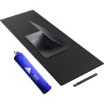 Tianyi - 100x40 cm tapis de bureau en cuir pu, grand tapis de souris gaming, bureau pad et protection ...