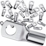 Tianyi - lot de 15 cosses de cble tubulaires sc10 - 6 - 10 mm - m6 sc - pour cble de batterie de voiture ...