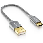 Tianyi - 15cm câble usb - c - câble de charge & données - nylon + connecteur métallique - c vers a - ... Tianyi - 15cm câble usb - c - câble de charge & données - nylon + connecteur métallique - c vers a - ...
