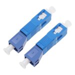 Tianyi - lot de 2 adaptateurs  fibre optique monomode 9 / 125 sm sc mle vers lc femelle convertisseur ...