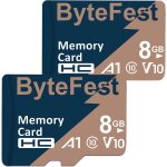 Tianyi - lot de 2 cartes tf 8 go avec 2 adaptateurs, classe 10, vido hd, v10, a1, mic rosd card pour ...