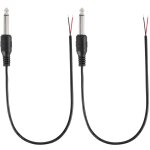 Tianyi - 2 pcs câble audio jack 6, 35 mm vers haut - parleur (0, 3 m), connecteur mâle mono ts 6, 35 ... Tianyi - 2 pcs câble audio jack 6, 35 mm vers haut - parleur (0, 3 m), connecteur mâle mono ts 6, 35 ...