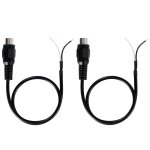 Tianyi - 2 pices fil de haut - parleur de 30 cm connecteur de prise femelle rca  fil nu cble audio ...