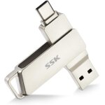 Tianyi - 256 go double cle usb 3. 2 type - c jusqu'à 200 mo / s, clé usb - c flash drive pivotant conception, ... Tianyi - 256 go double cle usb 3. 2 type - c jusqu'à 200 mo / s, clé usb - c flash drive pivotant conception, ...