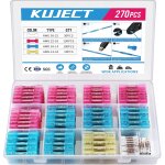 Tianyi - lot de 270 connecteurs thermorétractables - 4 tailles - isolés et étanches - connecteurs à sertir ... Tianyi - lot de 270 connecteurs thermorétractables - 4 tailles - isolés et étanches - connecteurs à sertir ...