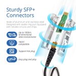 Tianyi - 2pack câble sfp + dac 10gb / s, 2m (6, 6ft), câble sfp + 10gbase cu passif à paire torsadée ... Tianyi - 2pack câble sfp + dac 10gb / s, 2m (6, 6ft), câble sfp + 10gbase cu passif à paire torsadée ...