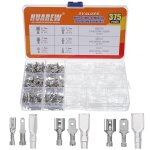 Tianyi - 3 valeurs 375 pices 2. 8 / 4. 8 / 6. 3mm mle et femelle fil bche connecteur  sertir terminal ...
