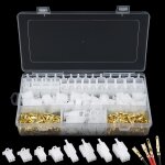 Tianyi - 380 pcs 2. 8mm automobile connecteur kit, 2 3 4 6 broches de connecteur electrique fil pour ...