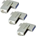 Tianyi - 3pack 64 go u2013 cl usb dual 3. 2 gen 1 (type - c et a), design rotatif mtallique, rapide ...