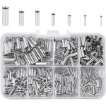 Tianyi - 600 pcs embouts de cble non isols 0, 5 / 0, 75 / 1, 0 / 1, 5 / 2, 5 / 4, 0 / 6, 0 mm connecteurs ...