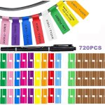 Tianyi - 720 pièces autocollant etiquette de câble, basicon etiquette de cables auto - adhésif autocollant ... Tianyi - 720 pièces autocollant etiquette de câble, basicon etiquette de cables auto - adhésif autocollant ...