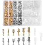 Tianyi - 900 pices mle femelle spade connecteurs de fils crimp terminal avec isolation manches, 2. ...