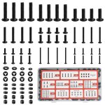 Tianyi - 92 pcs kit de vis de montage tvs, vis de fixation murale tv m4 m5 m6 m8 vis vesa, boulons tlviseurs ...