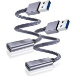 Tianyi - adaptateur c�ble usb c femelle vers usb 3. 0 m�le 0. 2m 2pack, connecteur 3. 1 type a 5gbps ...