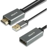 Tianyi - adaptateur hdmi vers displayport, 26cm 4k@60hz hdmi 2. 0 mâle vers displayport 1. 2 femelle ... Tianyi - adaptateur hdmi vers displayport, 26cm 4k@60hz hdmi 2. 0 mâle vers displayport 1. 2 femelle ...