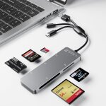 Tianyi - adaptateur memory stick pro duo 5 - en - 1 en aluminium lecteur de cartes sd / tf / cf / ms ... Tianyi - adaptateur memory stick pro duo 5 - en - 1 en aluminium lecteur de cartes sd / tf / cf / ms ...