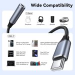 Tianyi - adaptateur usb c jack vers casque femelle 3, 5mm, câble audio de type c vers auxiliaire, compatible ... Tianyi - adaptateur usb c jack vers casque femelle 3, 5mm, câble audio de type c vers auxiliaire, compatible ...