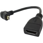 Tianyi - cble adaptateur micro hdmi mle vers hdmi femelle 4k hdtv coud  90 vers le haut 10 cm