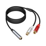 Tianyi - câble audio séparateur 6. 35mm vers 2 rca, 1 / 4 pouce prise trs stéréo femelle vers double ... Tianyi - câble audio séparateur 6. 35mm vers 2 rca, 1 / 4 pouce prise trs stéréo femelle vers double ...