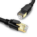 Tianyi - cable ethernet 1m 2pcs, cat 8 rj45 cble internet blind 40gbps 2000mhz cble rseau lan s / ...